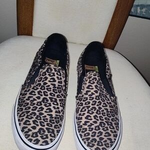 Leopard Print Slip-On Sneakers